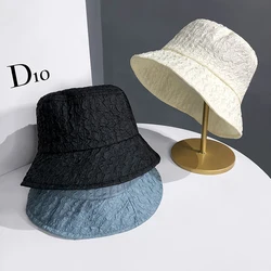 2023 Novo Best-seller Senhoras Pescador Chapéu Primavera e Outono Modelos Dobre Estilo Coreano Bacia Cap Moda Japonesa Street Sun Hats