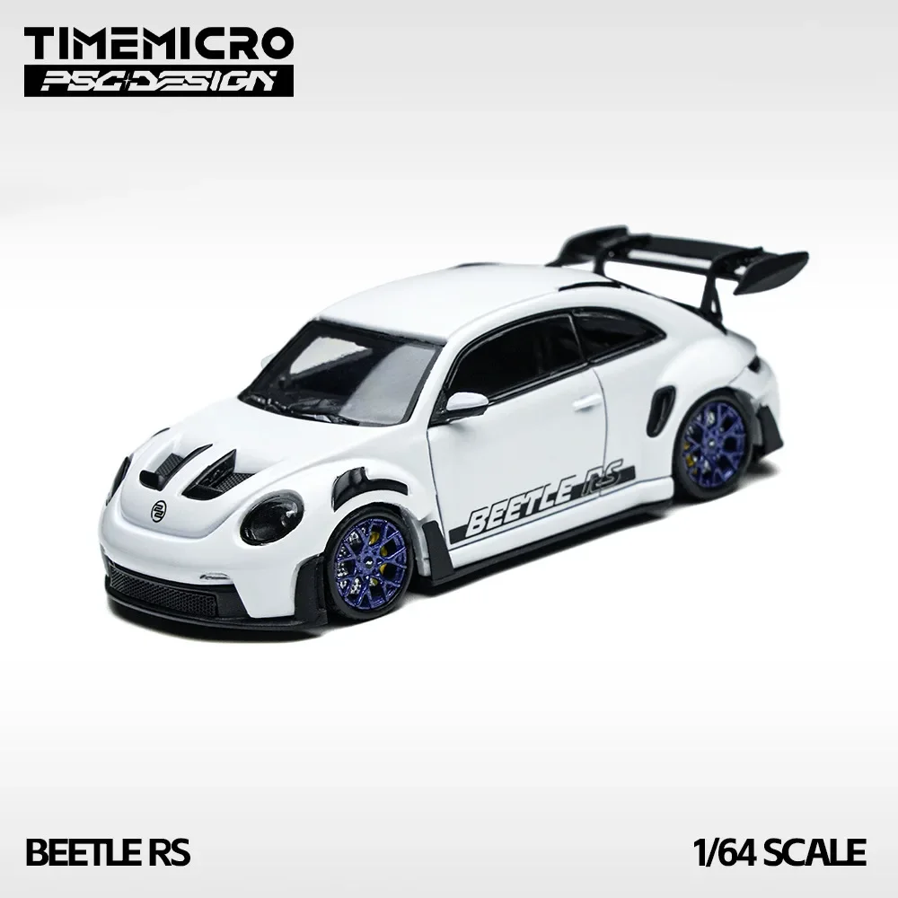 

Предпродажа TIME MICRO 1:64 PSC Design Beetle RS White, литая под давлением диорама, коллекция моделей автомобилей, игрушка TM