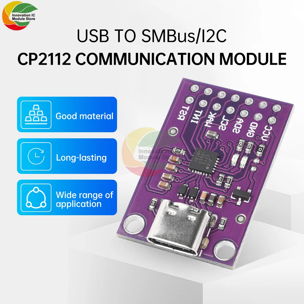 CP2112 Module Usb To Smbus/I2C Usb To I2C Communication Module Ccs811 Debugging Board Type-C