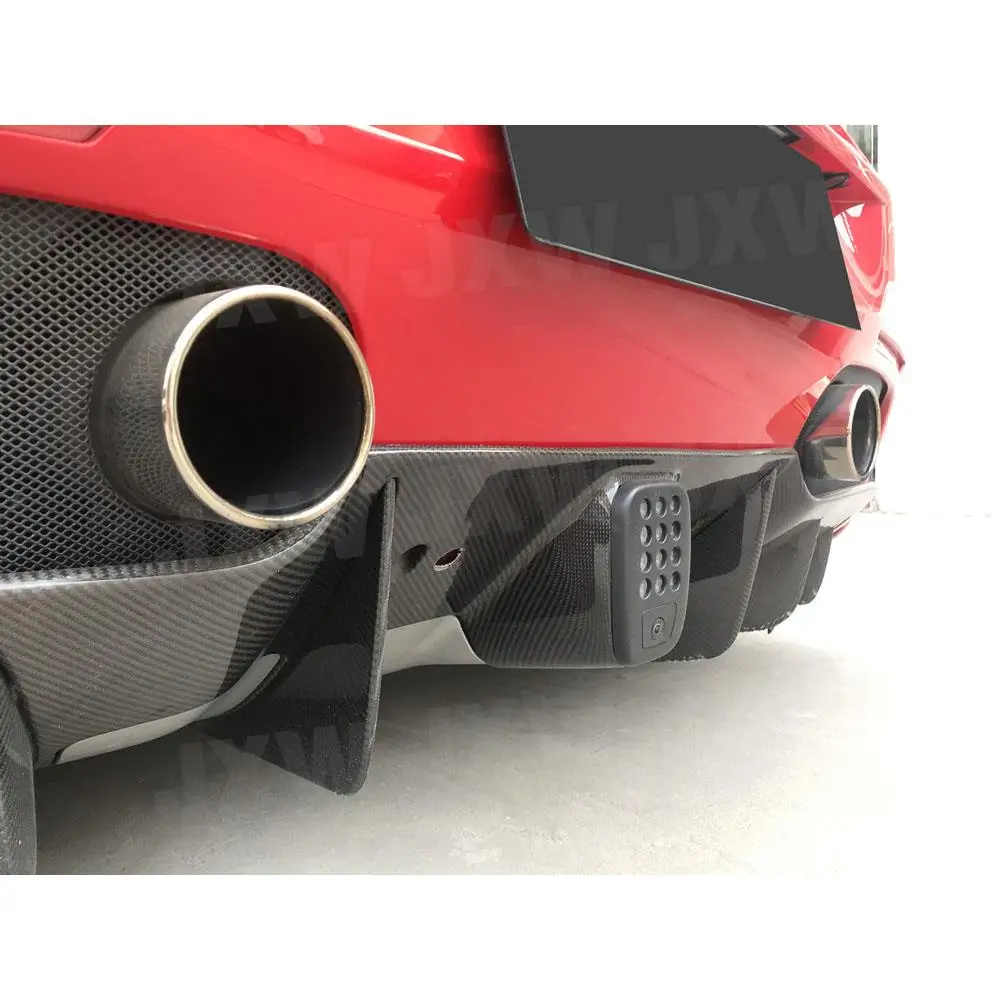 Dry Carbon Fiber /FRP Rear Tail Lamp Trim Frame Air Vent Covers Decorations For Ferrari 488 GTB 2015-2018 Car Styling