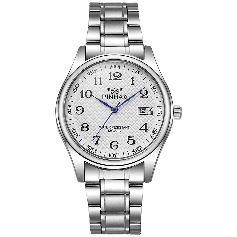 Mode Neue Edelstahl Frauen Männer Quarz Uhren Top Marke Analog Kalender Armbanduhr Relogio Feminino Masculino