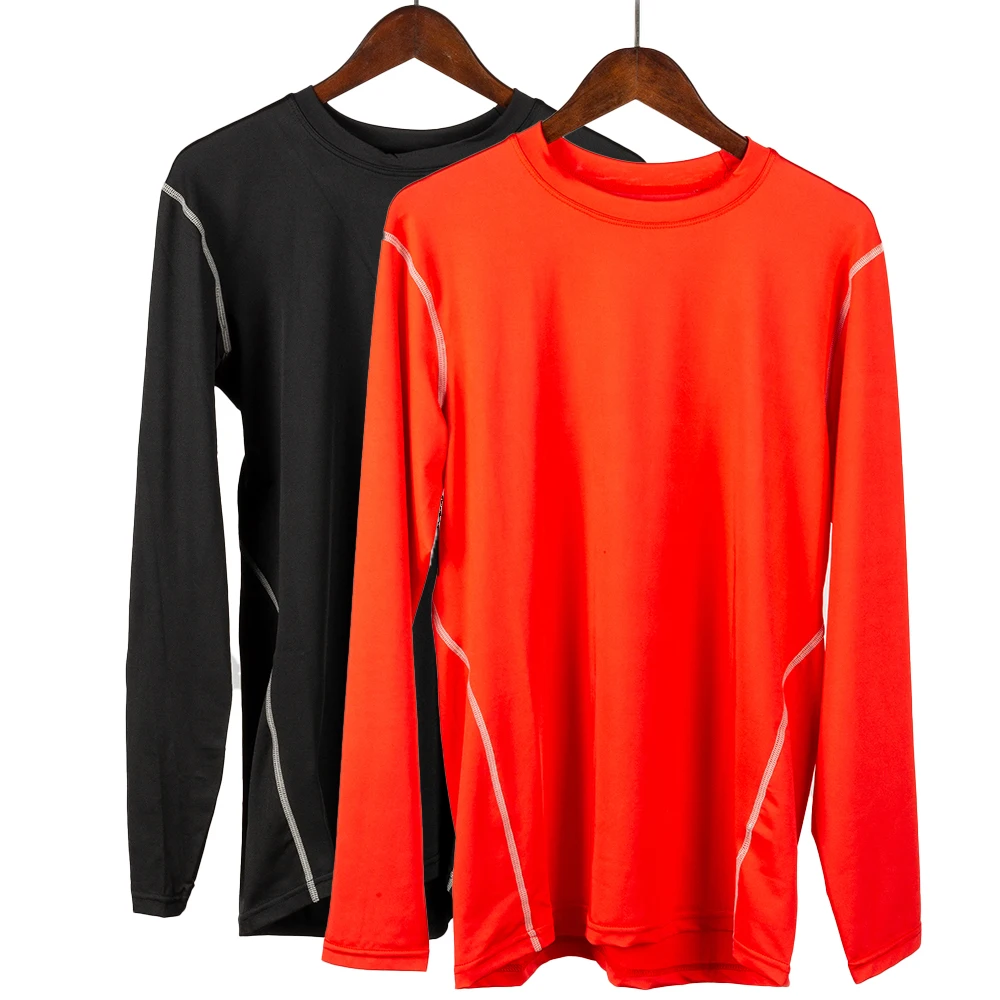 

1pc/2pcs Men's Long Sleeve Compression T-Shirt – Breathable Sportswear Top for Running Cycling Gym Bodybuilding Quick-Dry Shirt