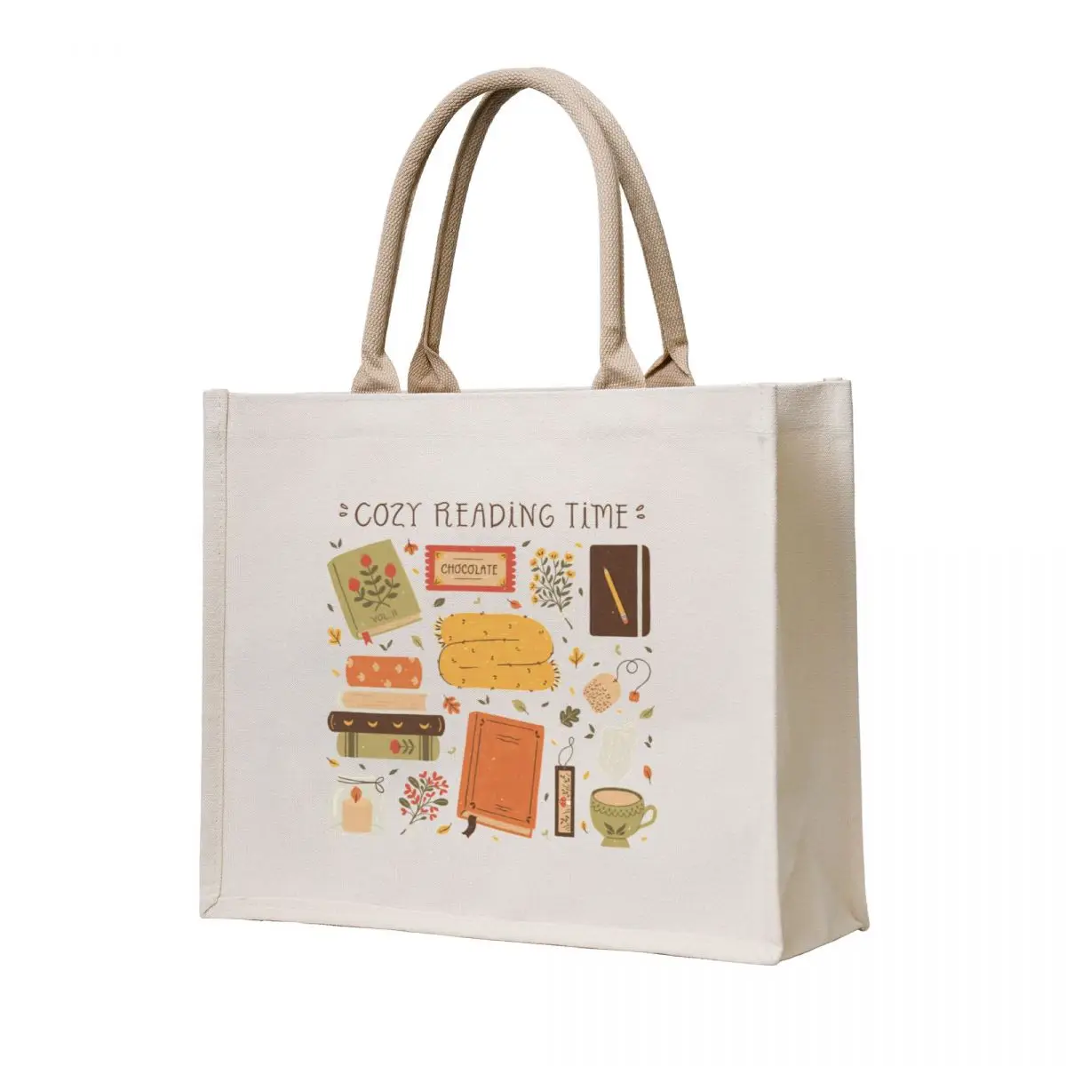 

Cozy Reading Time Tote Bag Women's handbag bags woman 2025 Women's beach bags Women's bags