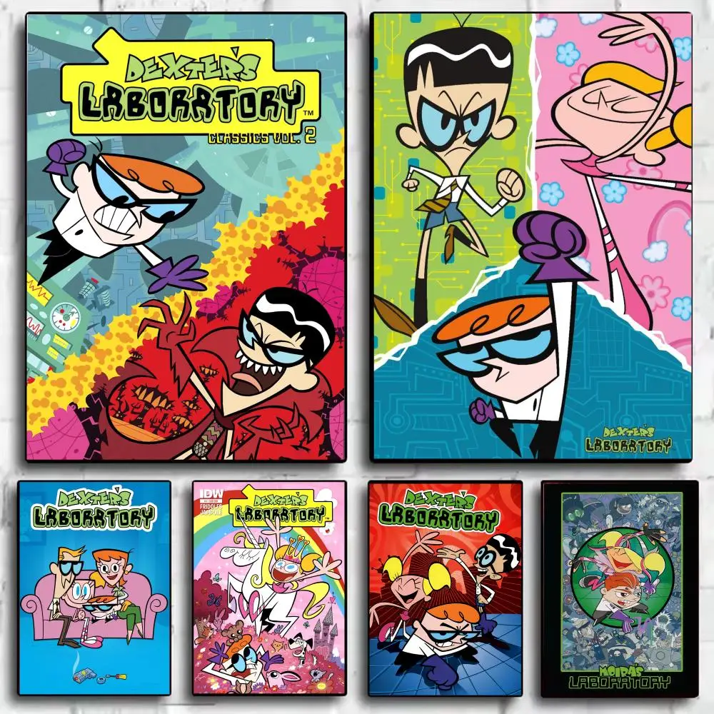 Anime D-Dexters Laboratory Poster Modern Minimalist Wall Art Prints for Bedroom Living Room Aesthetic Contemporary Decor Gift