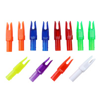50pcs Arrow Nocks For Carbon Arrow Shaft I.D 6.2mm Plastic Arrow Tails DIY Arrow Knocks Replacement Archery  Hunting shooting