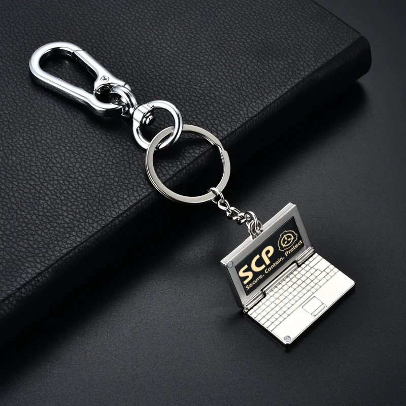 Scp Special Containment Procedures Computer Model Zinc Alloy Pendant Keychain Car Decoration for Enthusiasts of Mysticism Gifts