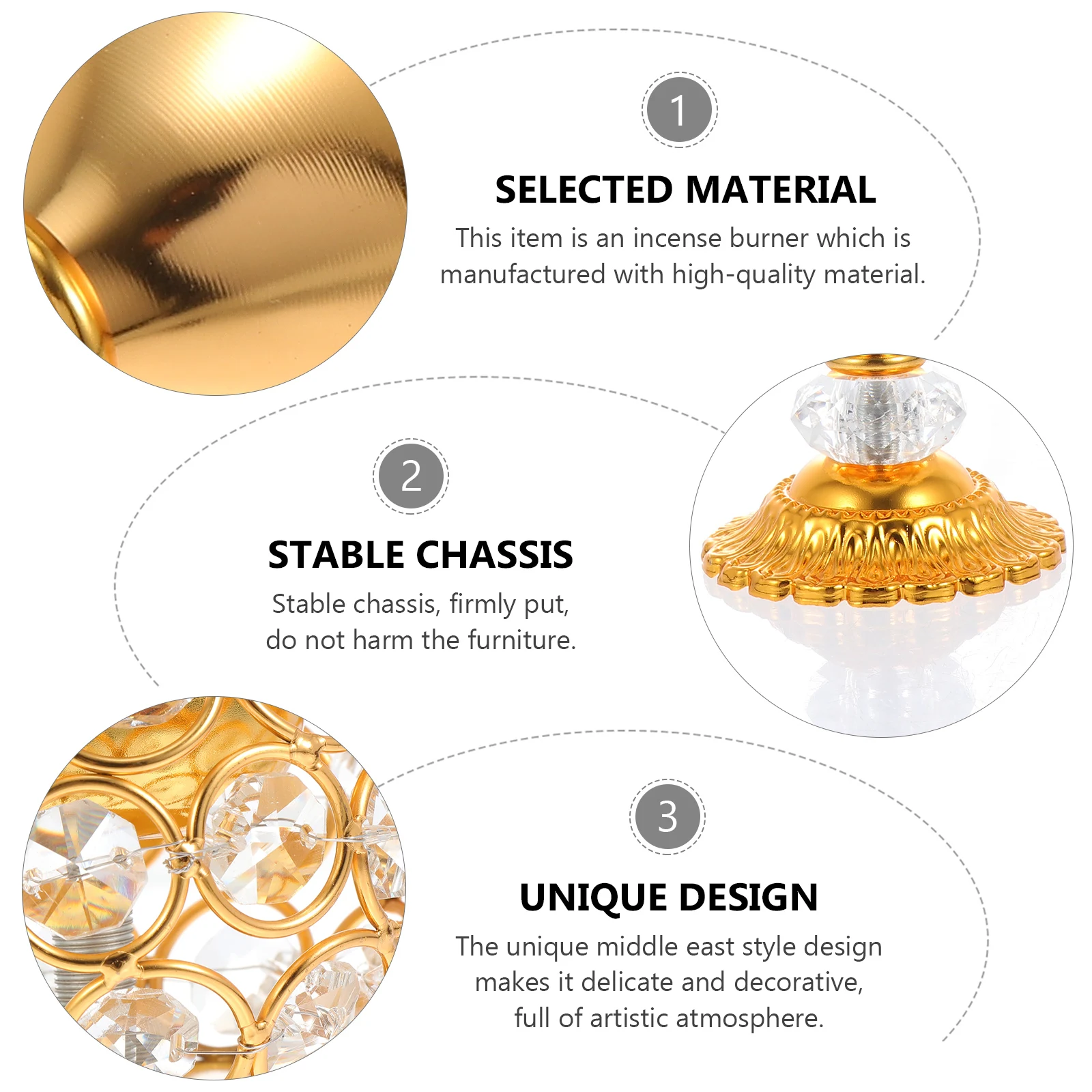 

1 pc Iron Incense Burner Burner For Air Purification Meditation Relaxation Home Office Decor Desktop