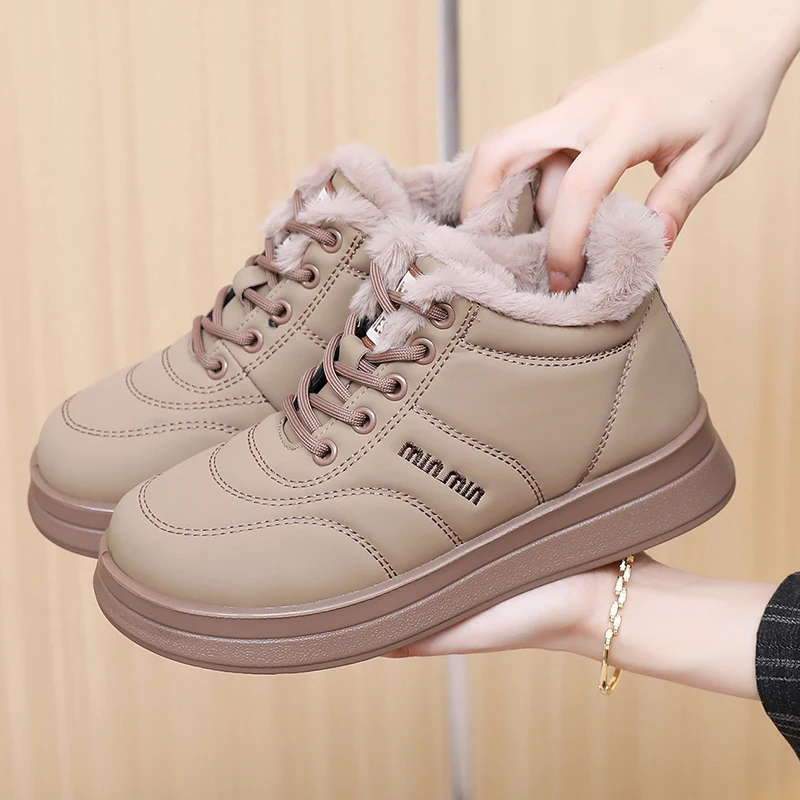 

Women's 2025 Winter New Fashion Versatile Cotton Shoes Warm Waterproof Durable Skid-Resistant Outsole Free Shipping Shoes