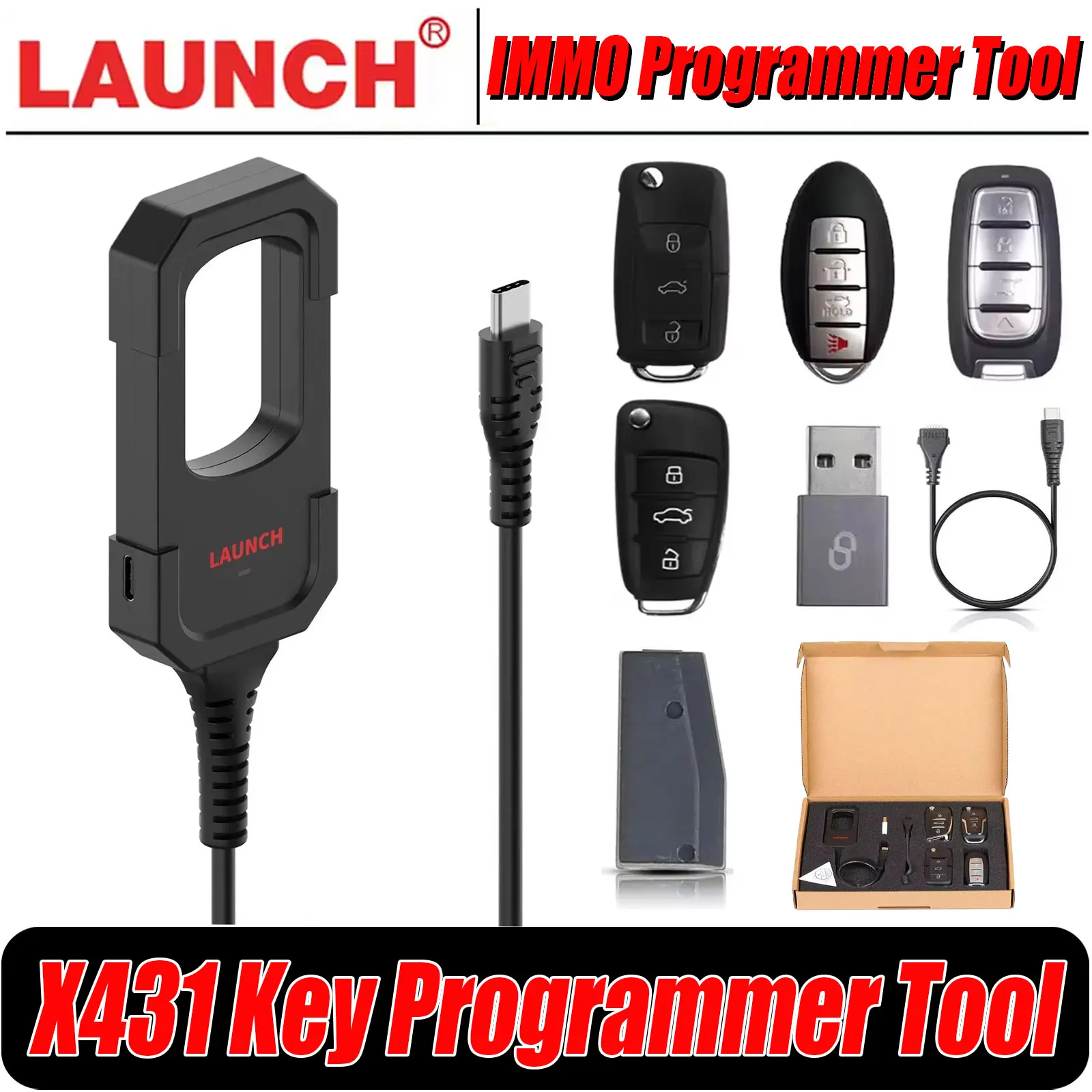 LAUNCH X431 Schlüsselprogrammiergerät IMMO-Programmierung funktioniert mit X431 Full Series PAD V/ IMMO PLUS/ IMMO ELITE mit 4 Smart Keys Set. – Detail 23