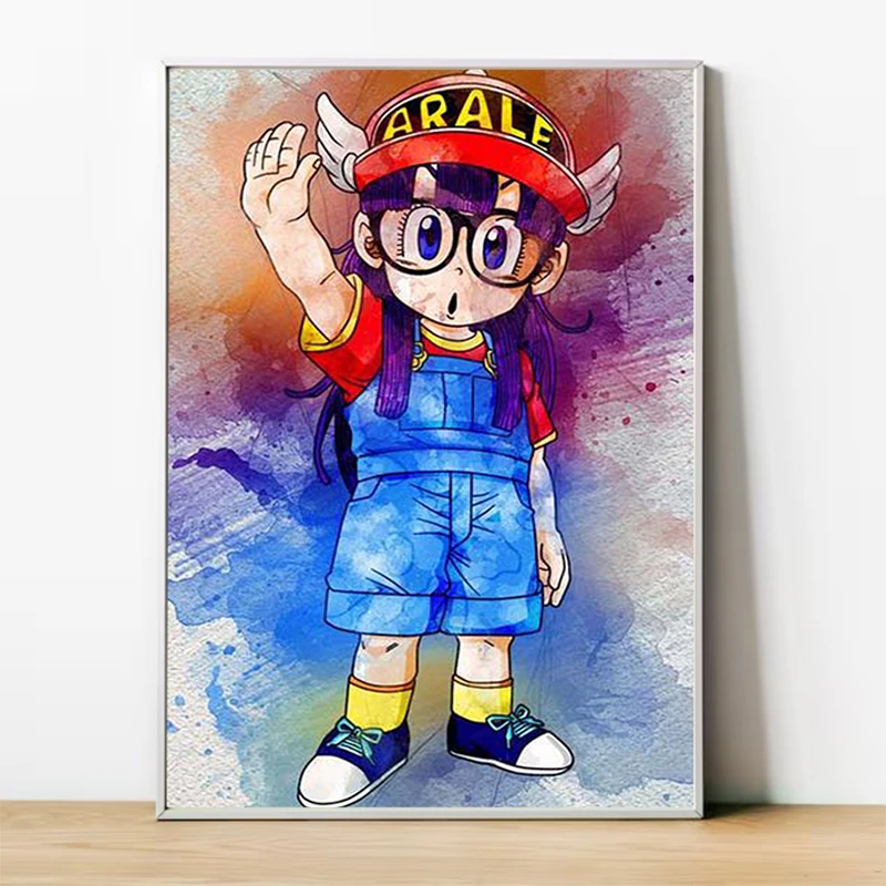 Anime Cartoon Arale Children Room Aesthetic Room Decoration Decorative Painting for Bedroom Picture on the Wall Decor Poster Art