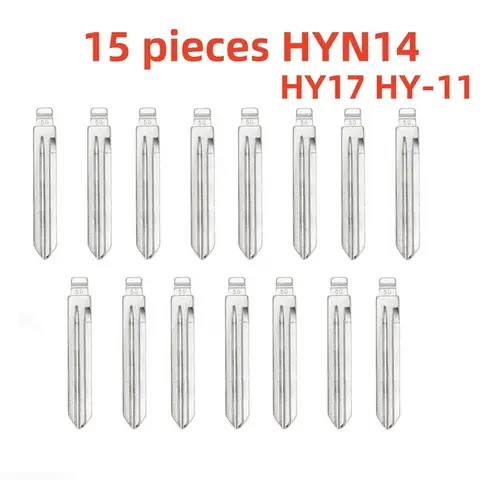 15개 HYN14 HY17 HY-11 플립 빈 키 블레이드 50 #   현대 투싼 KD Keydiy Xhorse VVDI 리모컨용 HYN14FH 키 블레이드