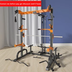 Electroplating Solid Barbell Bar Squat Large Fitness Equipment Professional Fitness Gantry Gym Smith Machine