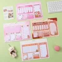 Capybara Kawaii Weekly Planner To Do List Memo Pads 80GSM Self - Adhesive Sticky Notes for School & Office Organizer Notepads