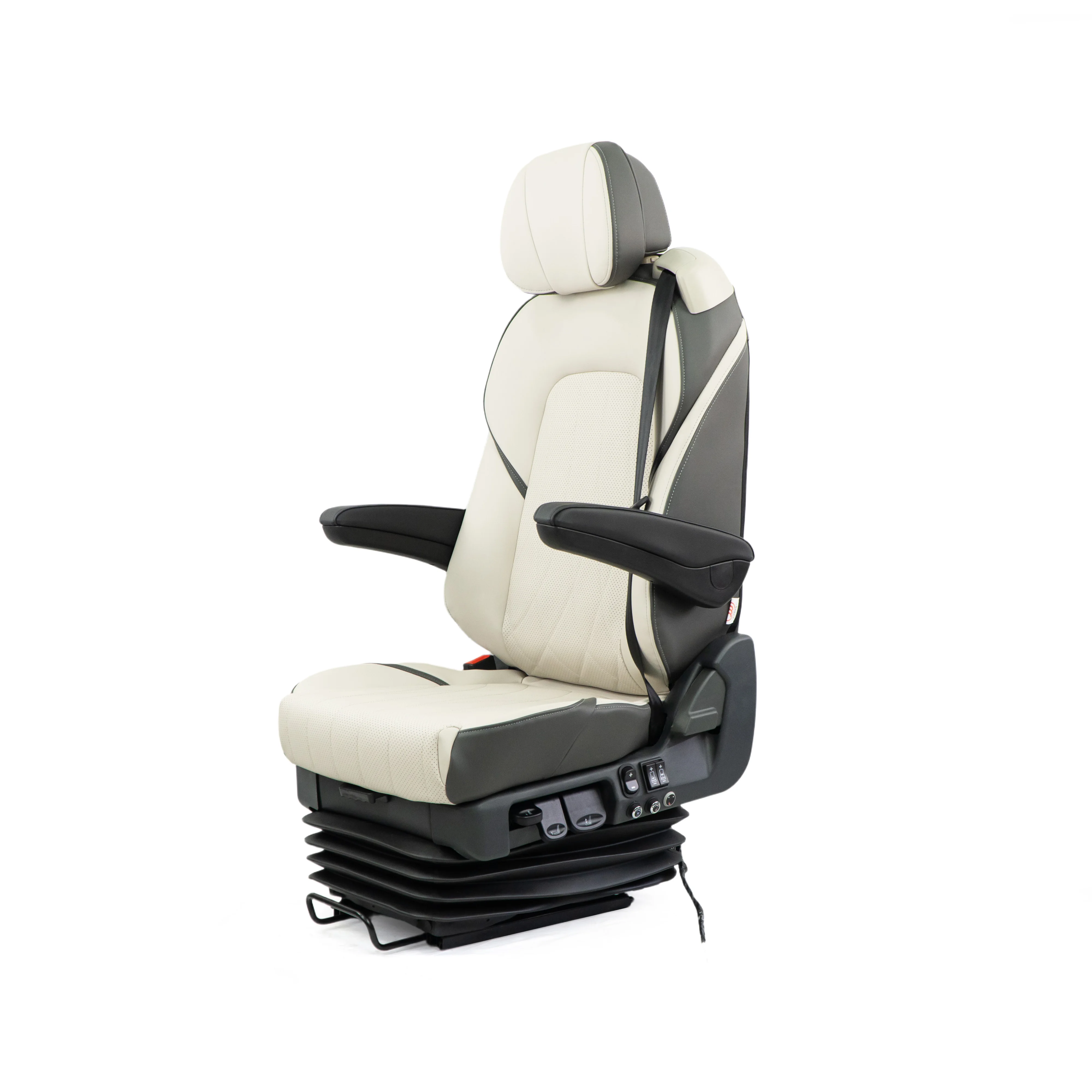 YSR RV Driver Seat 12V/24V Air Suspension With Ventilation Heating Massage Swivel Base For Motorhomes Caravans