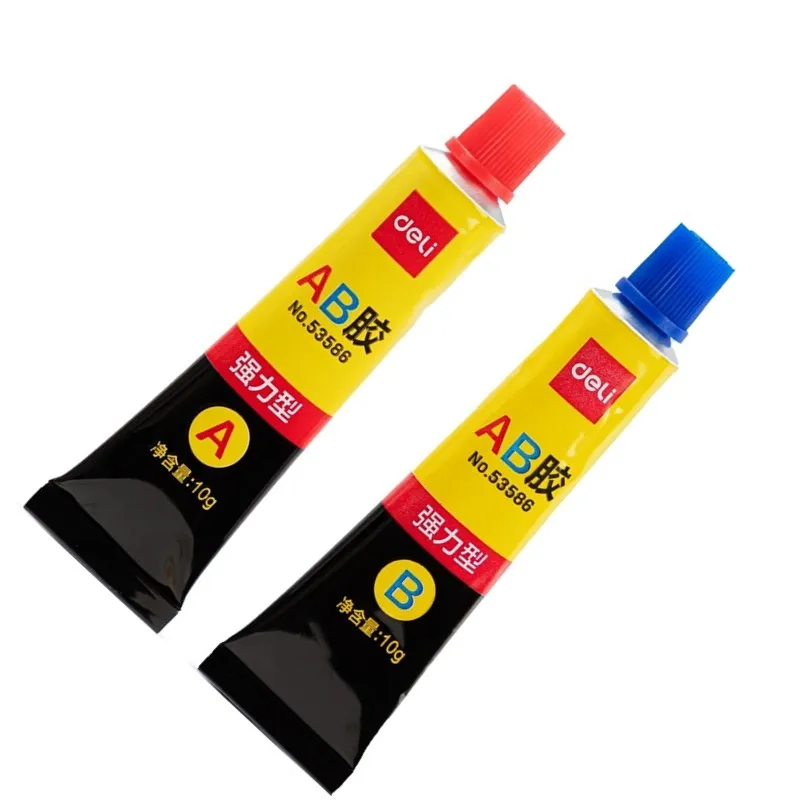 4g/20g/50g Deli AB Glue Fast Dry Strong Bond Glass Metal Wood Stone Ceramics Liquid Adhesive Office Supply Home Repair Tool