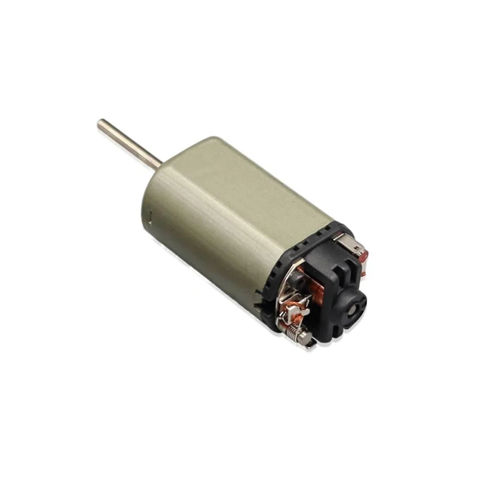 

DC6-12V 480 High-Speed Double Ball Bearing Brushed Motor 27mm Long Shaft Power Tool Model Motor Part for DIY Projects