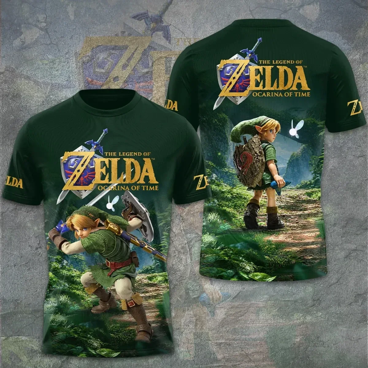 2026 The Legend of Zelda Game Character Sports Jersey O Neck T-shirt Link Zelda Print Soccer Tee Unisex Anime Family Matching