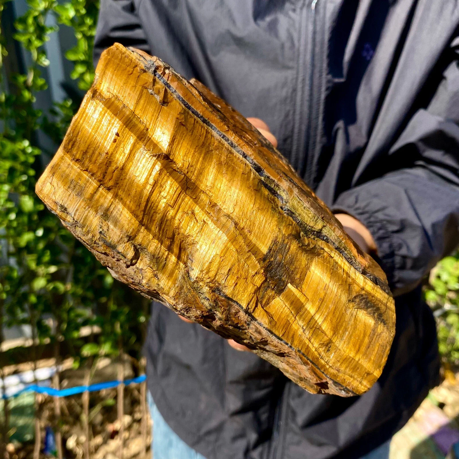 Naturally Formed! Tiger's Eye Rough Stone, Quartz Crystal Yellow Tiger's Eye Rock, Mineral, Spiritual Energy, Healing Stone