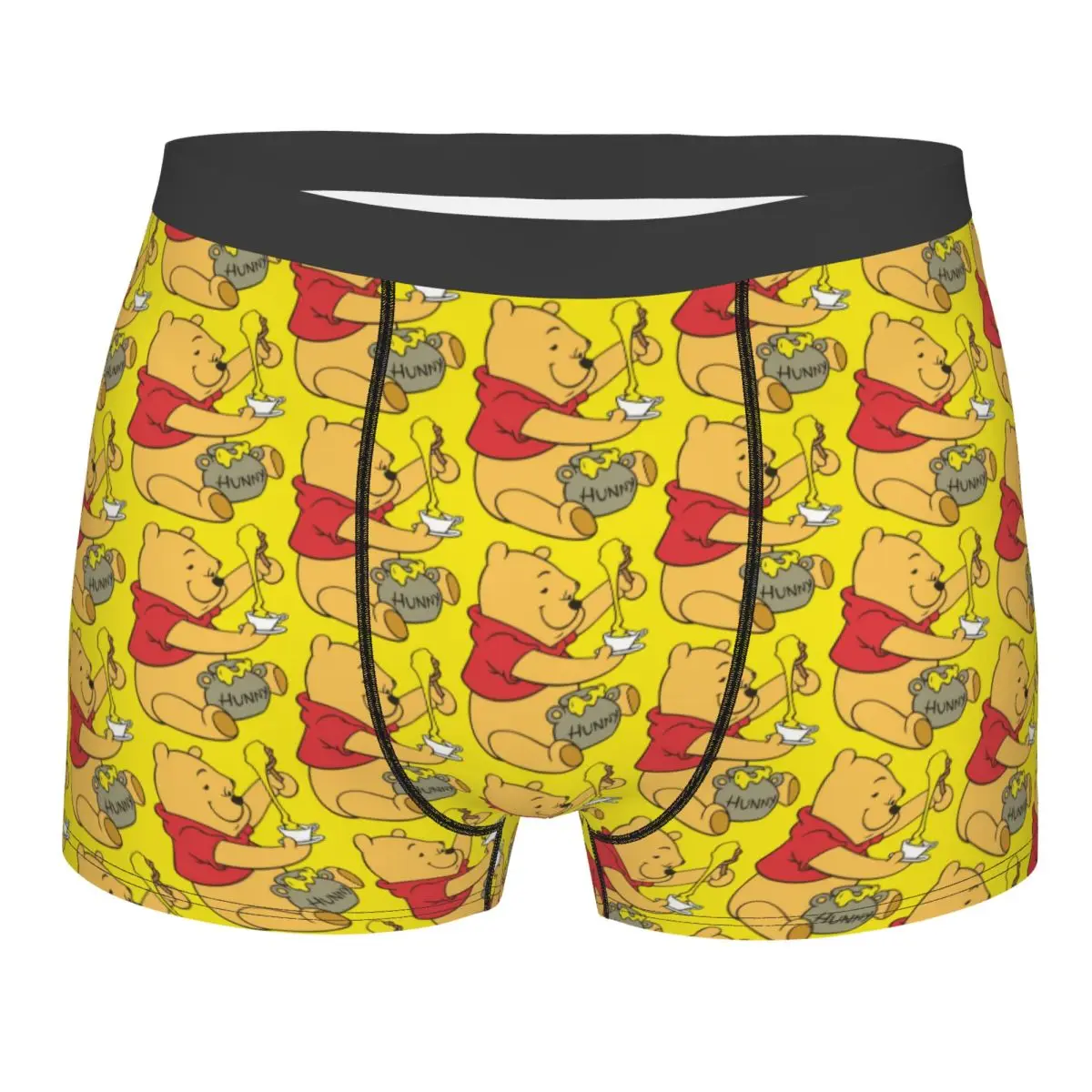 

Custom Winnie The Pooh Cartoon Underwear Male Printed Boxer Briefs Shorts Panties Breathable Underpants