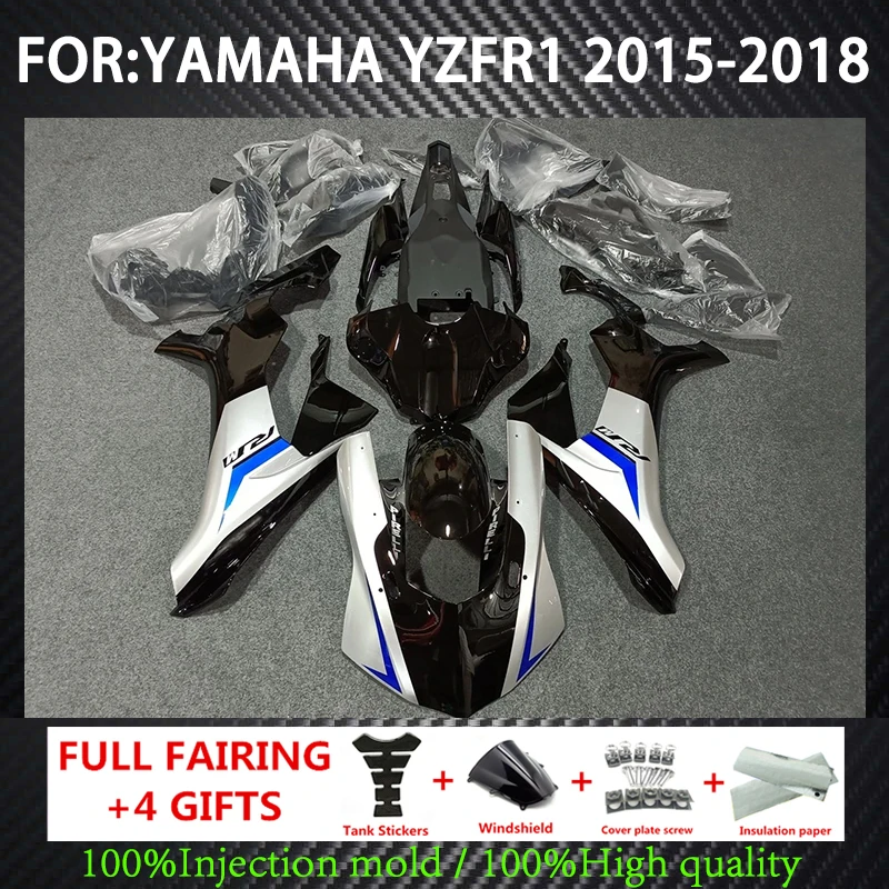 

New ABS Motorcycle Whole Fairings Kit Fit For YAMAHA YZFR1 YZF R1 2015 2016 2017 2018 17 18 Injection Bodywork Black Blue