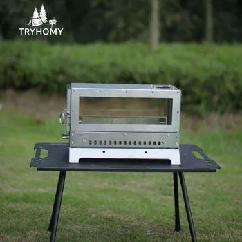 Tryhomy 캠핑 목재 스토브 텐트 장작 히터, 관광 야외 1 유닛 화로, 파이프 버너가 있는 스테인레스 스틸 화로, 신제품