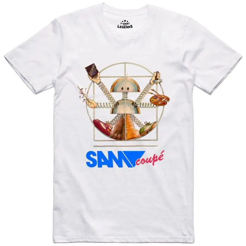 Sam Coupé Camiseta Hombre Retro Ordenador 8 Bit Licencia Oficial Top T shirt