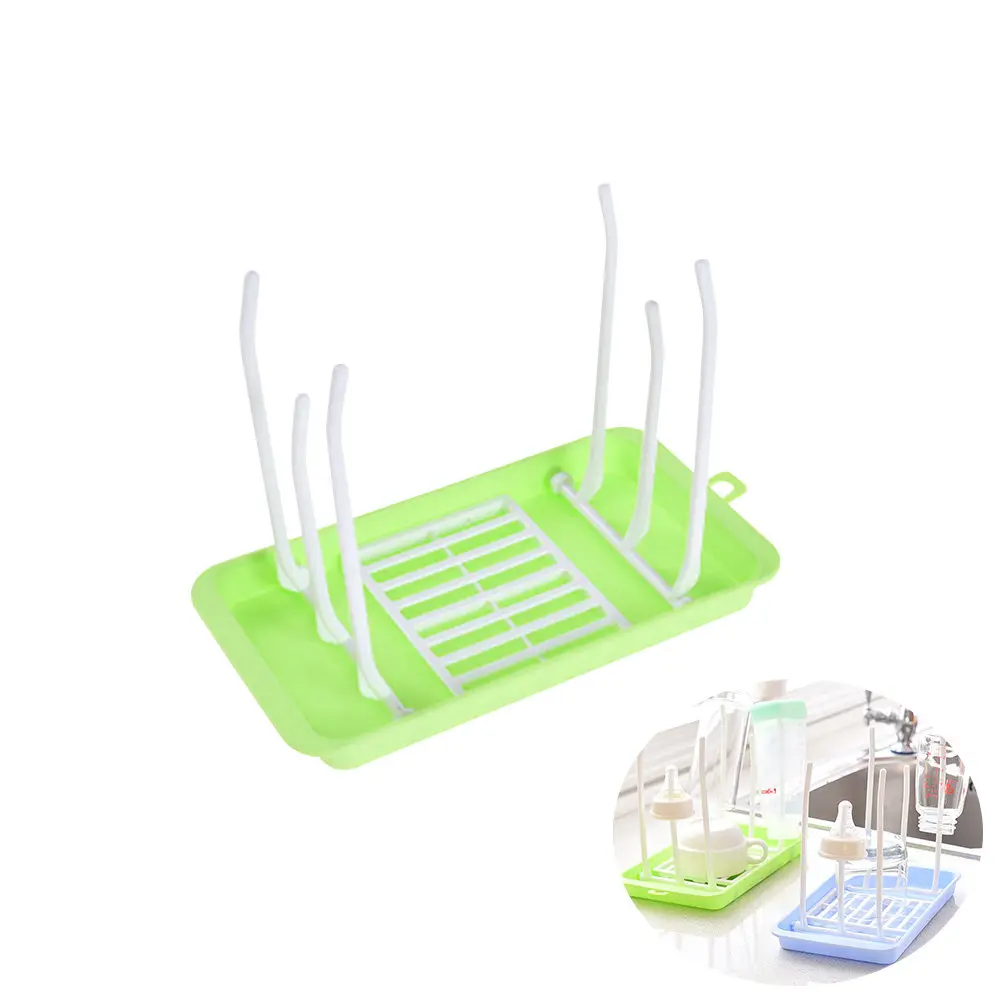 

Baby Bottle Drying Rack Foldable Light Green Pp Bpa-Free Holder For Nipples Sippy Cups Breast Pump Parts Drying Rack For