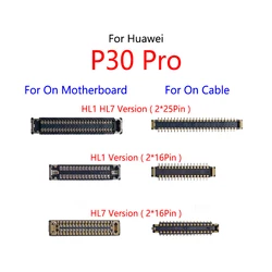 화웨이 P30 프로 P30Pro HL1 HL7 50 핀 32 핀 USB 충전 도크, 메인 보드/플렉스 케이블의 FPC 커넥터, 2 개/묶음