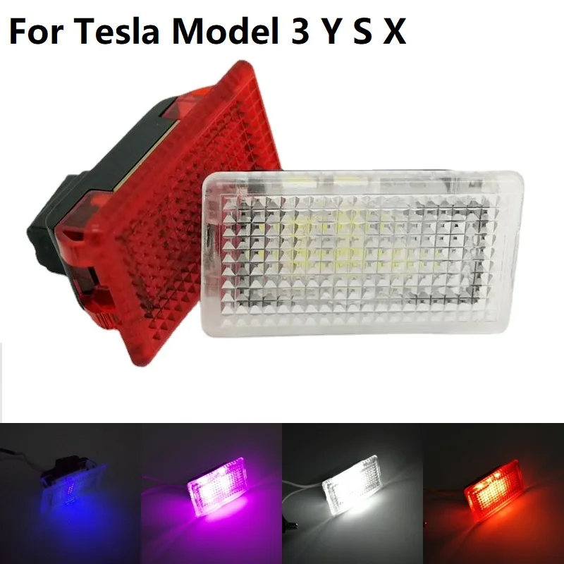 

Ultra-bright Interior For Tesla Model 3 Y S X LED Lighting Bulbs Kit Accessories Fit Trunk, Frunk, Door Puddle, Foot-Well Lights