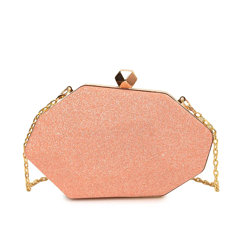 2025, designer 3D-avondclutch voor dames, asymmetrische galageldemonnee, geometrische cocktailtas metalen frame, luxe avant-garde