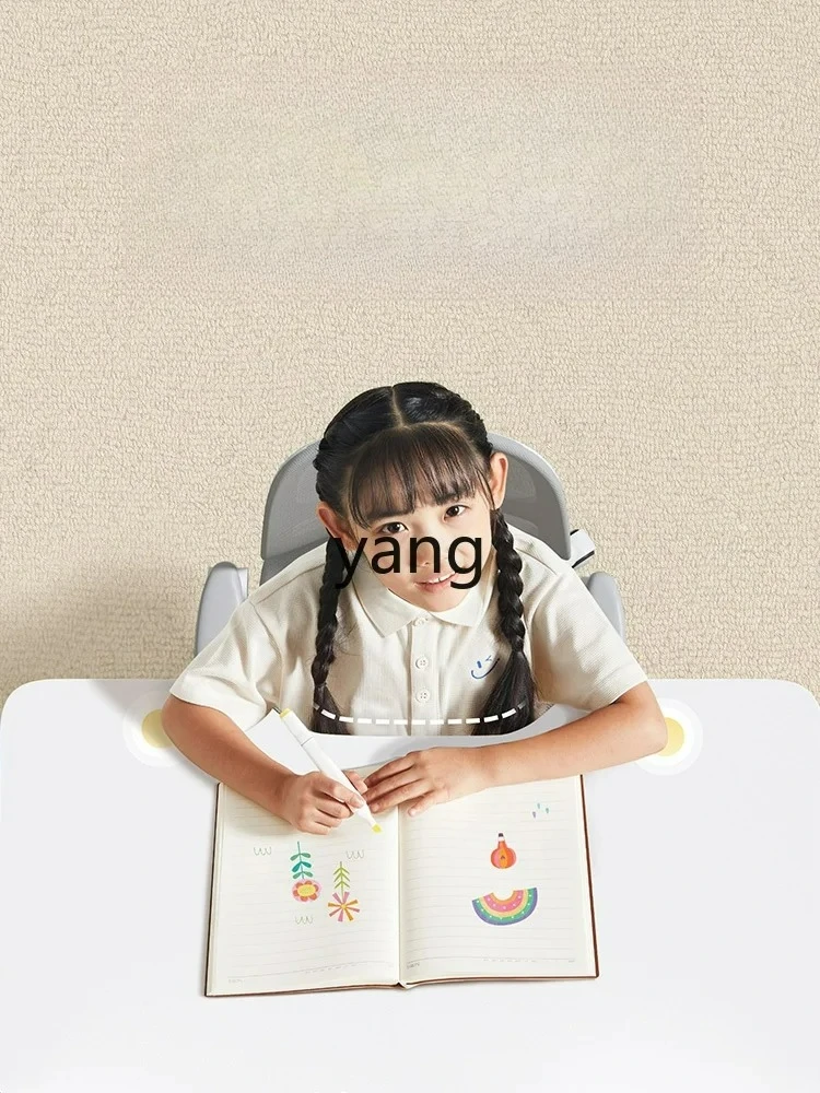 LTT Children's Study Desk Small Apartment Solid Wood Desk Primary School Student Writing Desk Adjustable Table and Chair