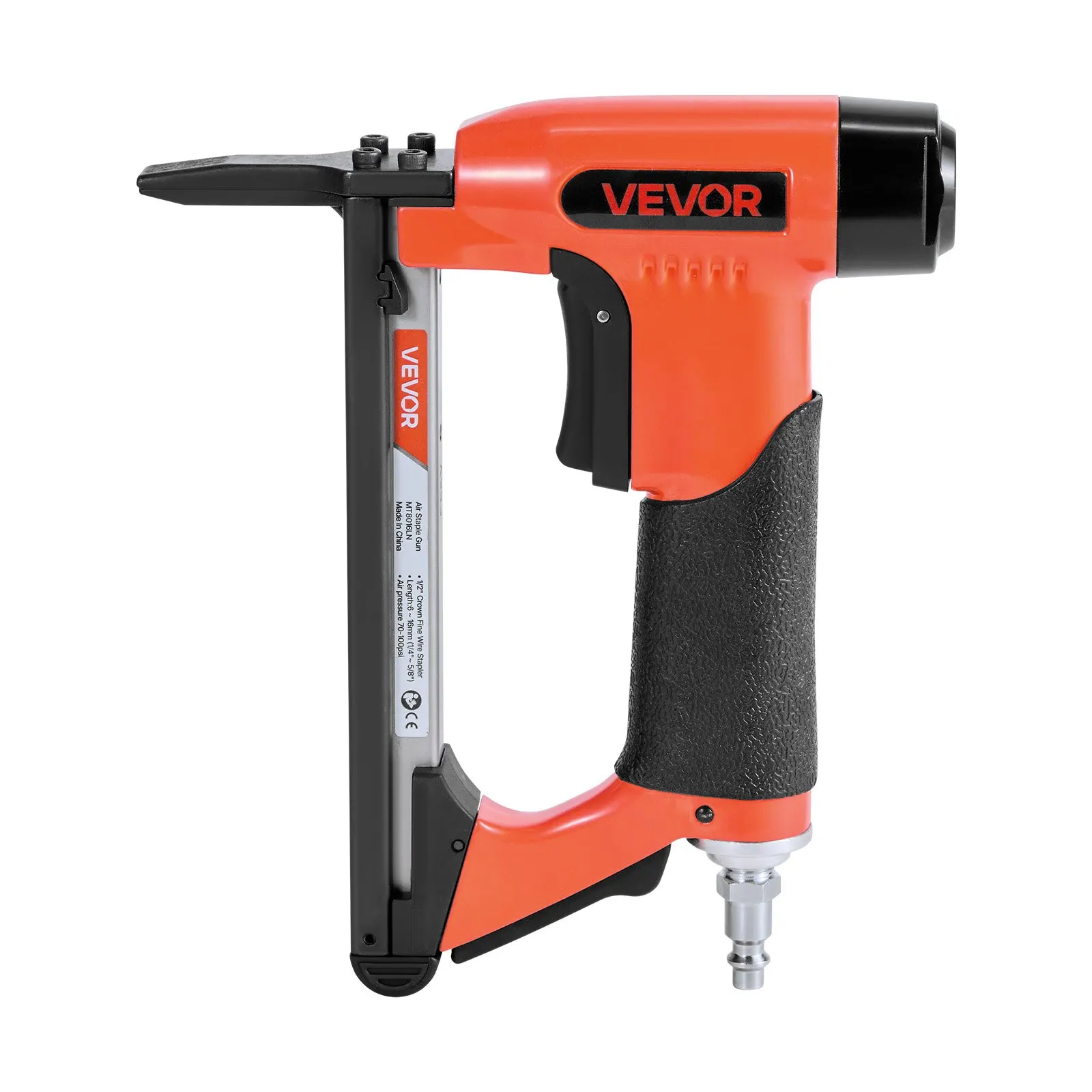 

Pneumatic Staple Gun, 21 Gauge Long-Nose Upholstery Stapler For 80 Series Fine Wire Staples 1/2-inch Crown 1/4"-5/8" Length,