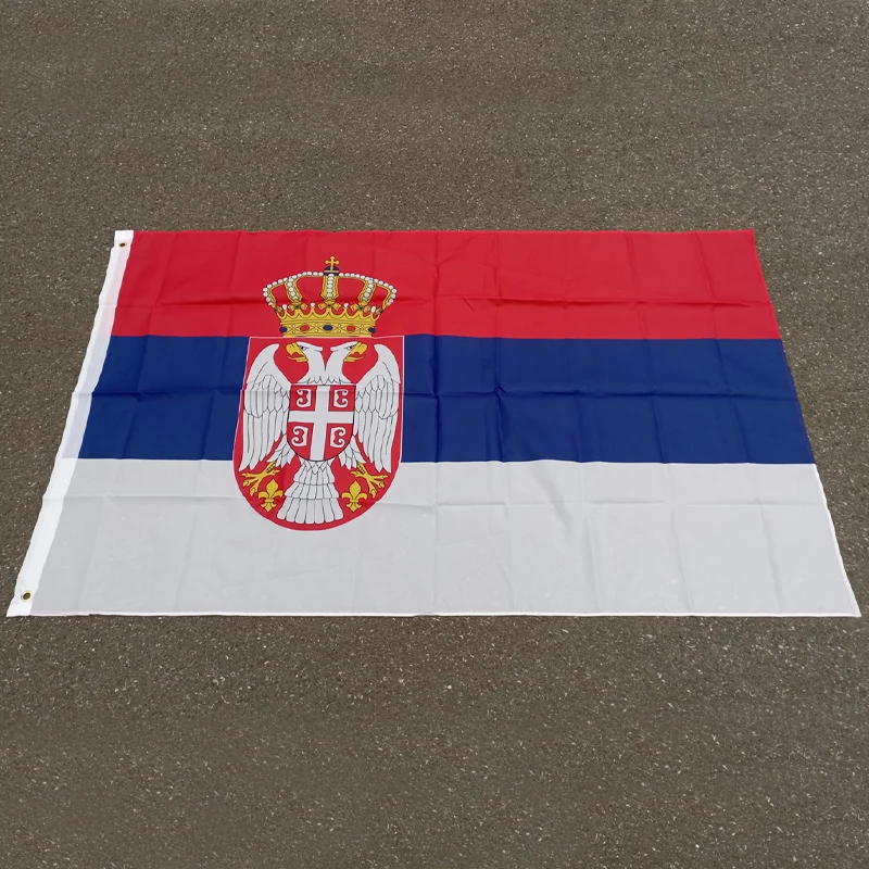 aerlxemrbrae   90x150cm Serbia  3x5ftsPolyester Hanging and Flying SRB RS Republika Srbija Serbia flags