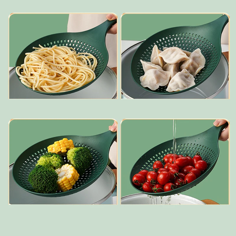 مصفاة معكرونة للمطبخ، مصفاة كبيرة مضادة للحرق، مقاومة لدرجات الحرارة العالية،