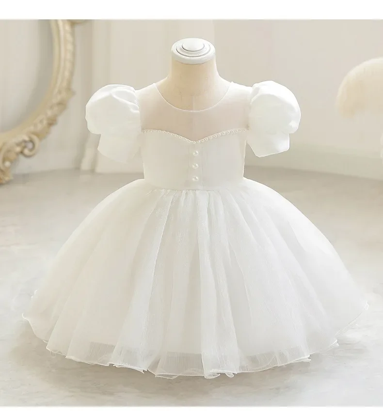 

Newborn Baby Girls Princess Prom Dress Kids Dresses For Girls Baptism 1st Birthday Wedding Bridesmaid Infant Vestidos