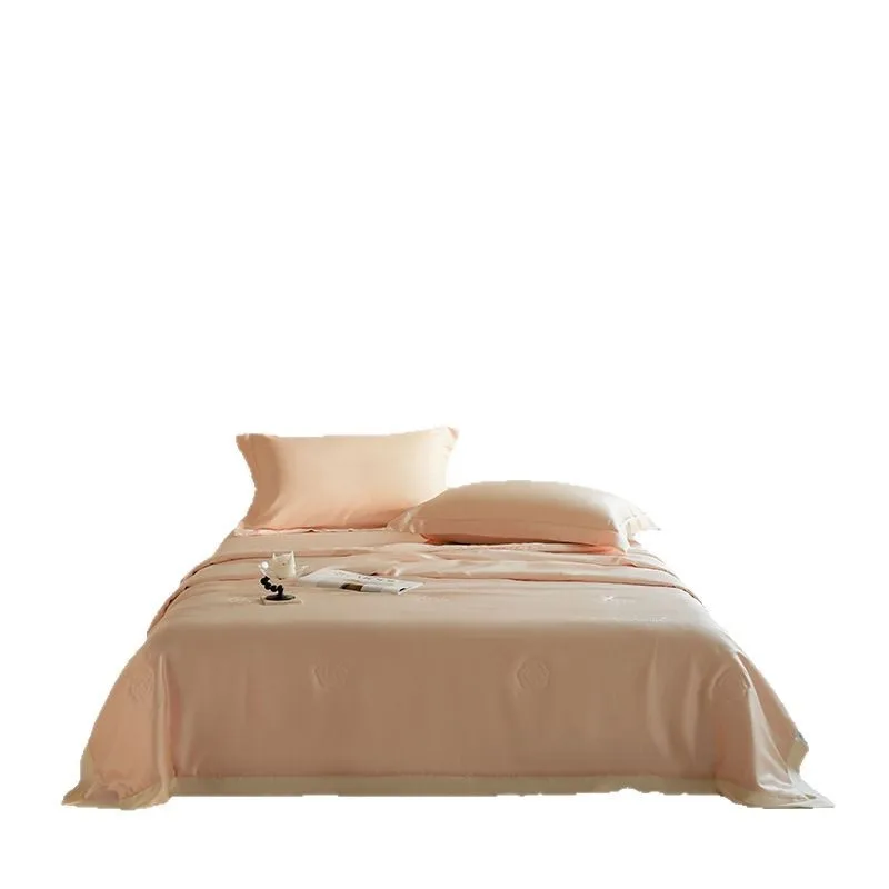 

Light Luxury 60 Lenzing Tencel Xia Liang Quilt Four-piece Machine Washable Silky Cool Lyocell Air Conditioning Thin Quilt