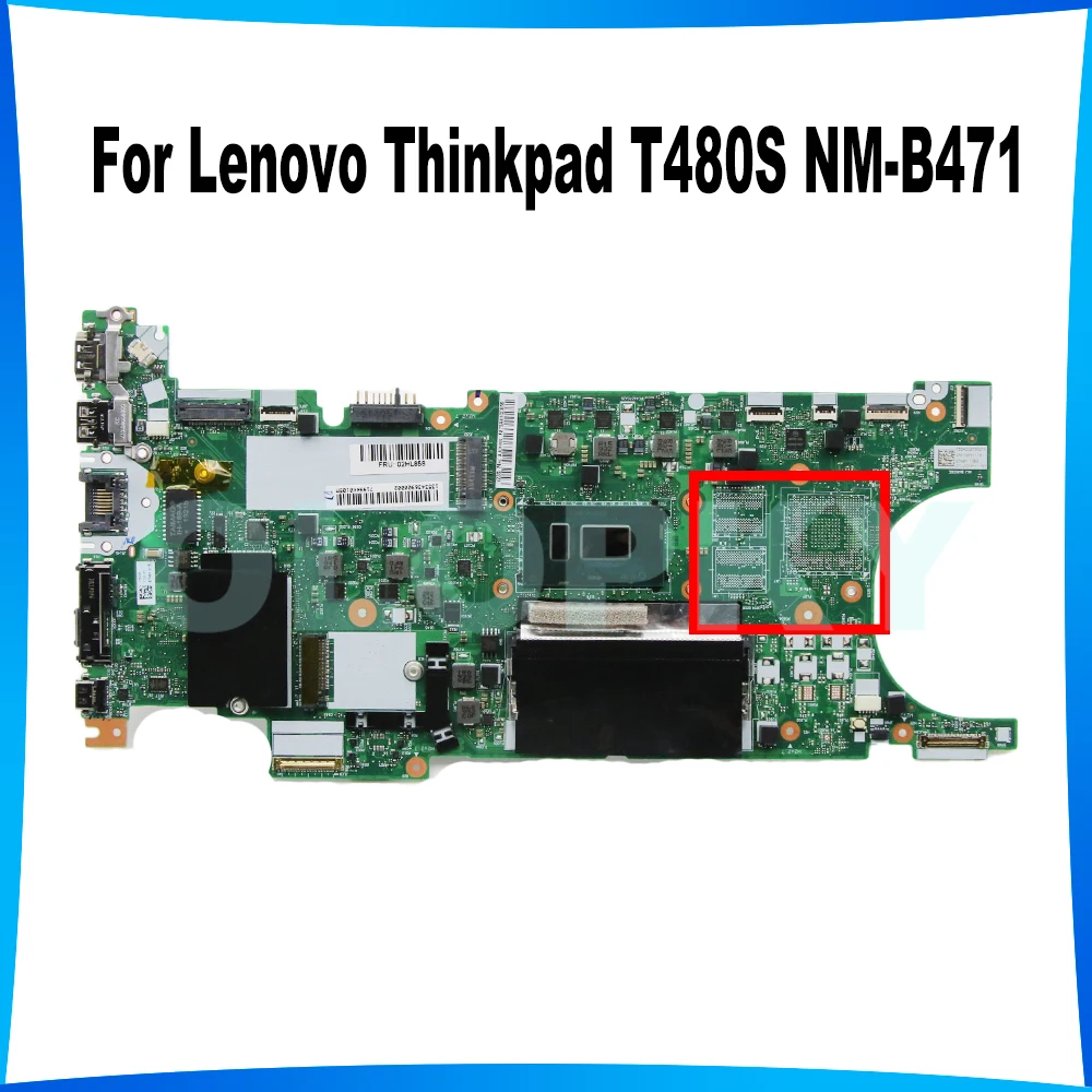 ET481 NM-B471 i5-8250U i5-8350U i7-8650U i7-8550U For Lenovo Thinkpad T480S Laptop Motherboard  4GB/8GB-RAM 02HL830 01LV620