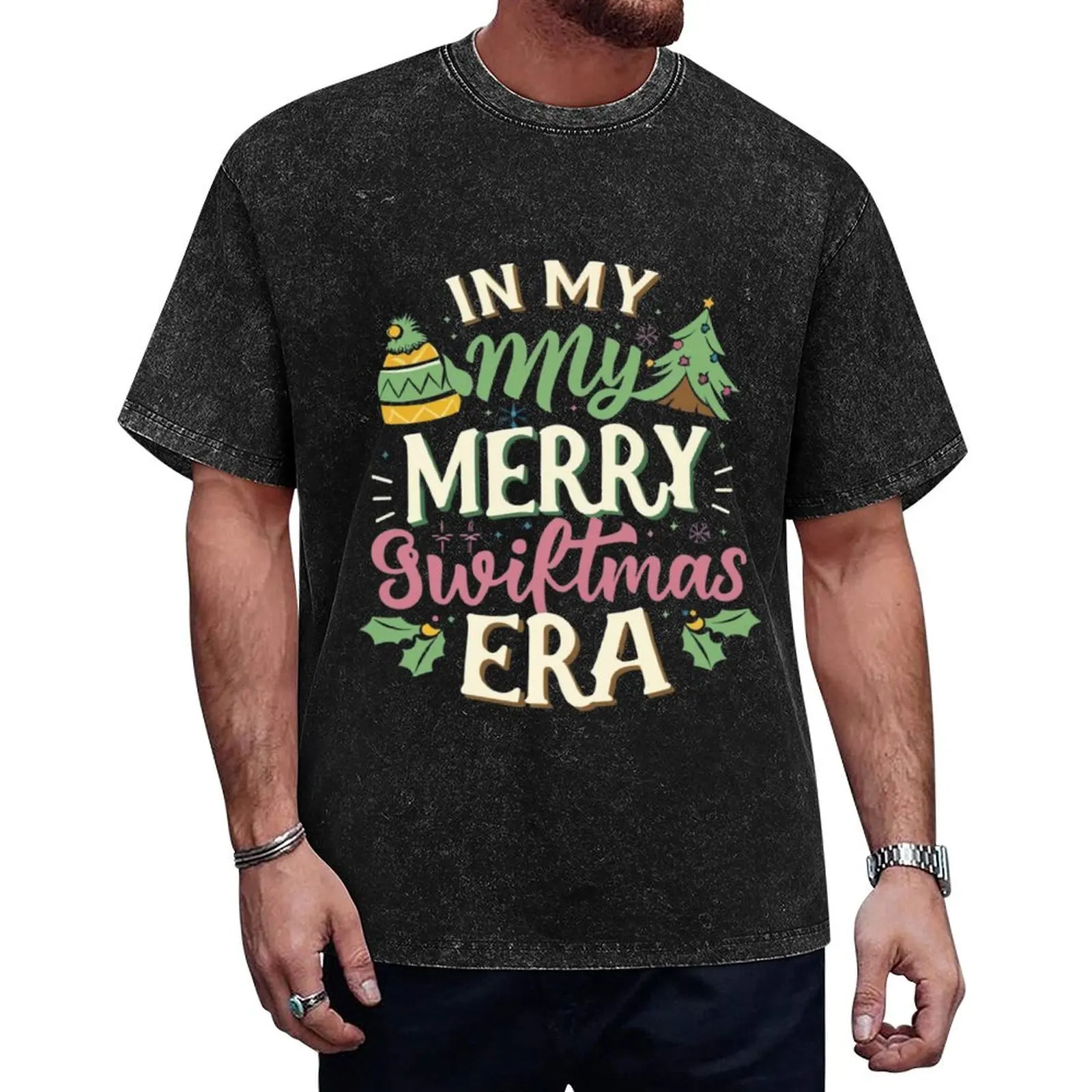 

In My Merry Swiftmas Era T-Shirt korean fashion aesthetic clothes custom shirt oversized t shirts for men