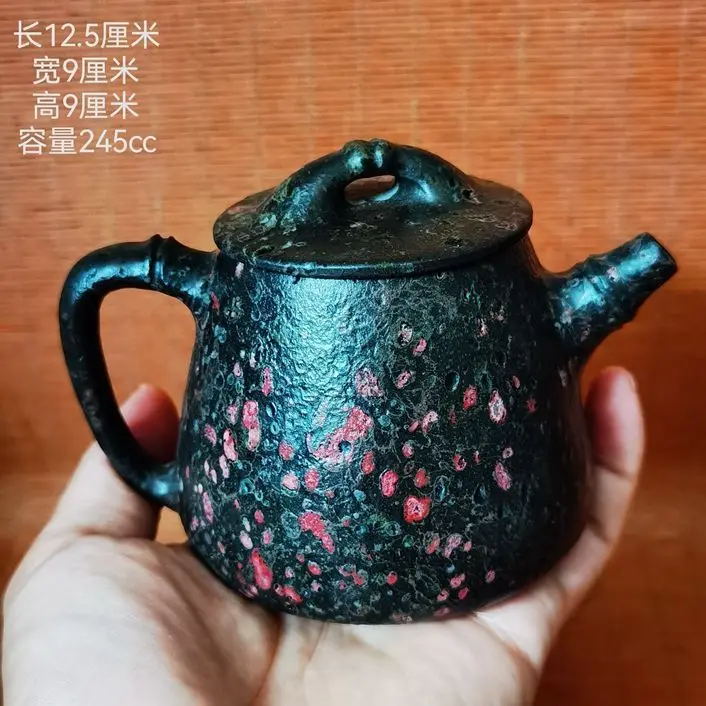 Natural Stone Teapot Chinese Tea Ceremony Plum Blossom Flower Jade Stone Tea Pots Gong Fu Teasets Gifts