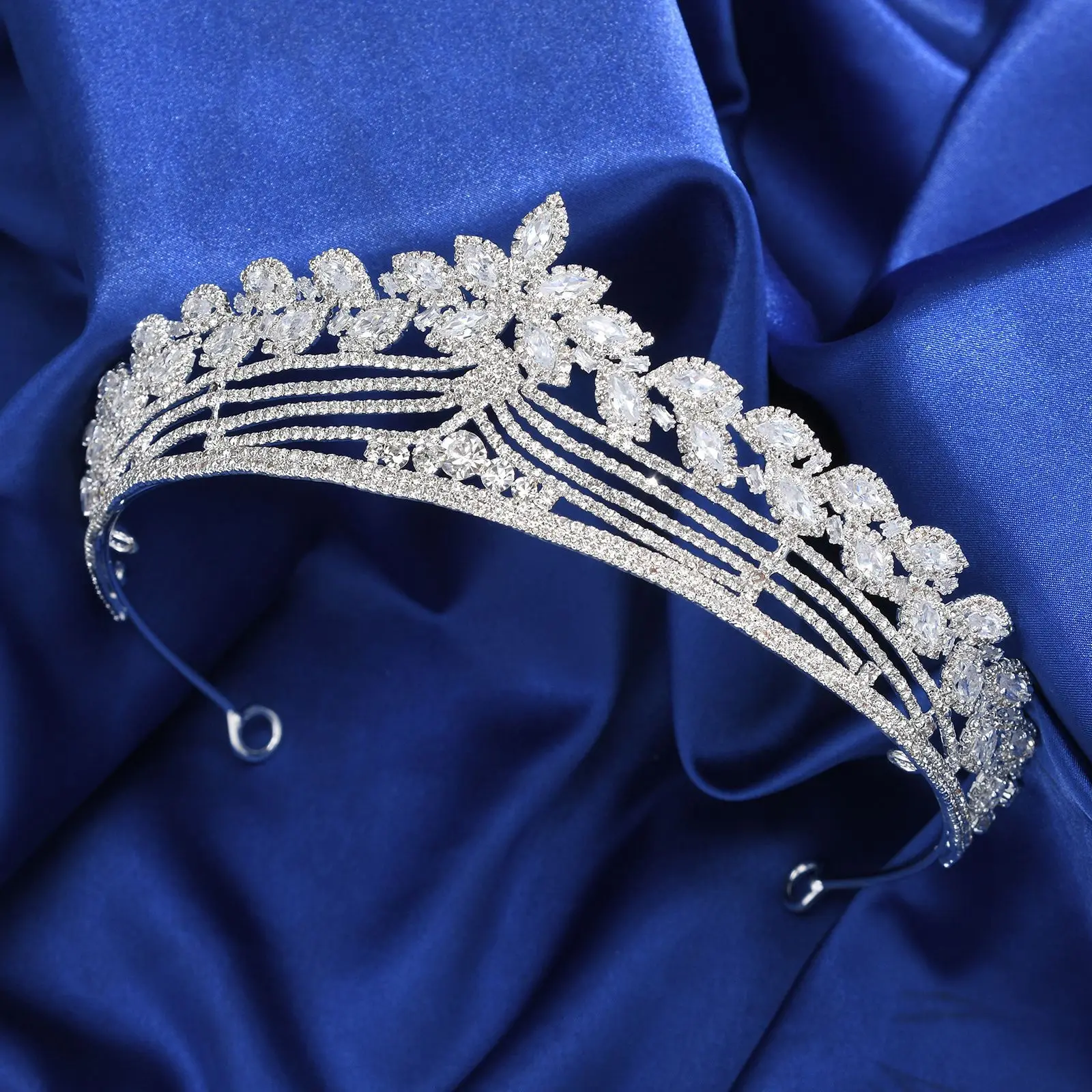 Korean Style Zircon Bridal Crown Ultra-Fairy Shining Wedding Dress Hair Accessory Princess Styling Makeup for Brides