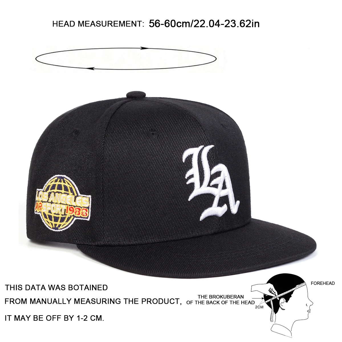 للجنسين القوطية LA إلكتروني التطريز الهيب هوب القبعات الربيع والخريف في الهواء الطلق قابل للتعديل قبعات البيسبول عارضة واقية من الشمس قبعة قبعة #6