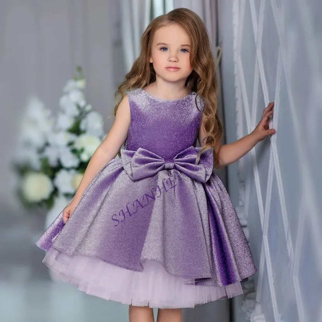 فستان حفلات الأميرات مخصص للأطفال البنات فيستدو مسابقة رسمية للسهرات للأطفال زي فيونكة لعيد الميلاد منتفخ للأطفال الصغار