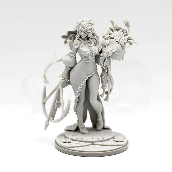 Kits de modèles en résine 38mm, figurine beauté incolore et auto-assemblée A-2196