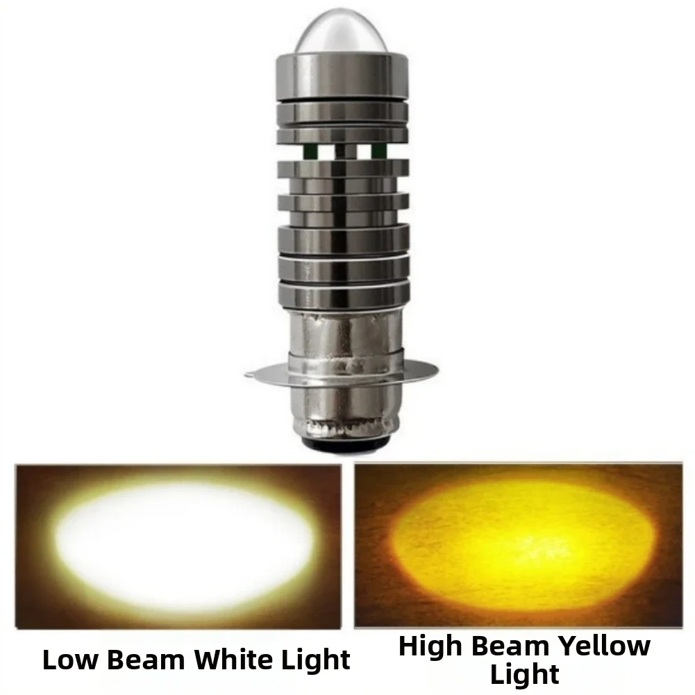 For Bikes For Cars Motorcycle LED Light For Night Riding Black Motorcycle Headlight Bulb Aluminum Alloy Housing