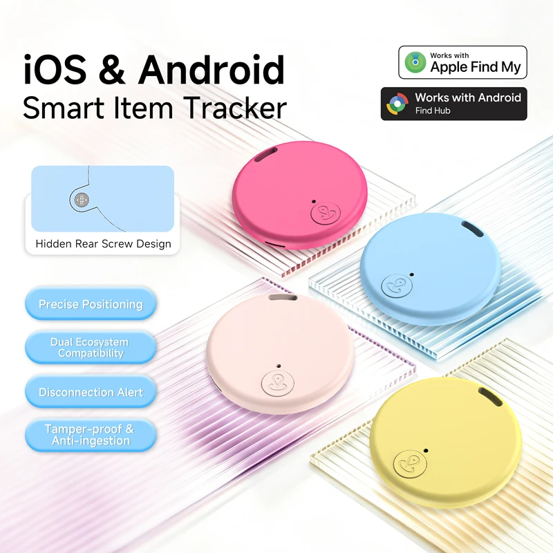 Bluetooth 5.3 GPS Dual-System Global Locator Smart Tracker Two-Way Alarm Pet Elderly Kid Wallet Anti-Loss Device For IOS Android