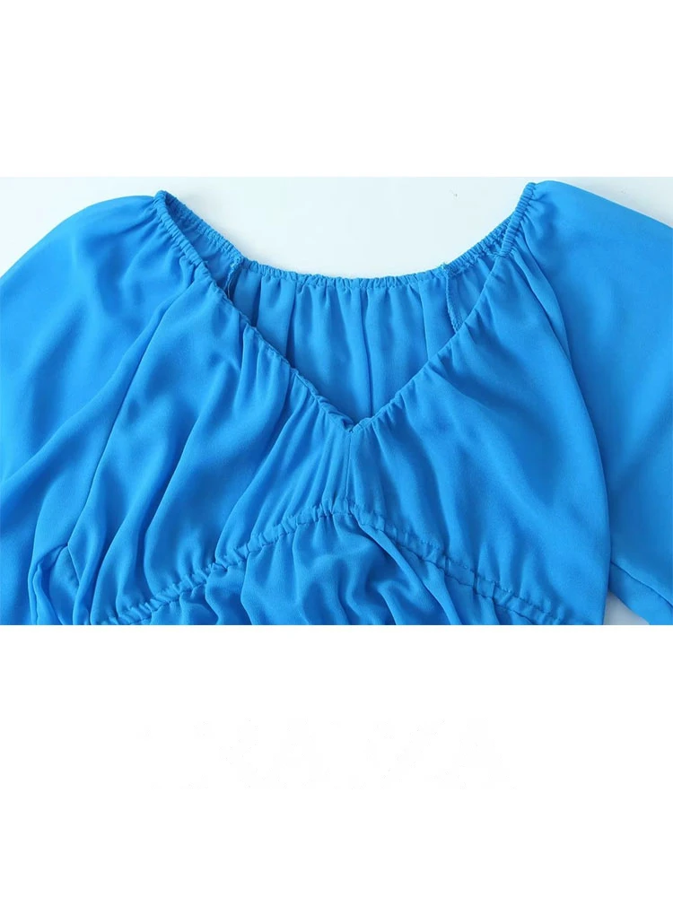 Vestido Gasa Resort Manga Larga - usage example