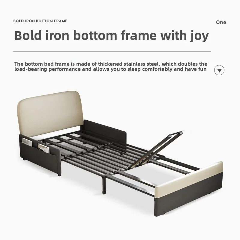 New technology cloth sofa bed dual-purpose folding multi-functional pull-out storage small apartment sofa without armrests