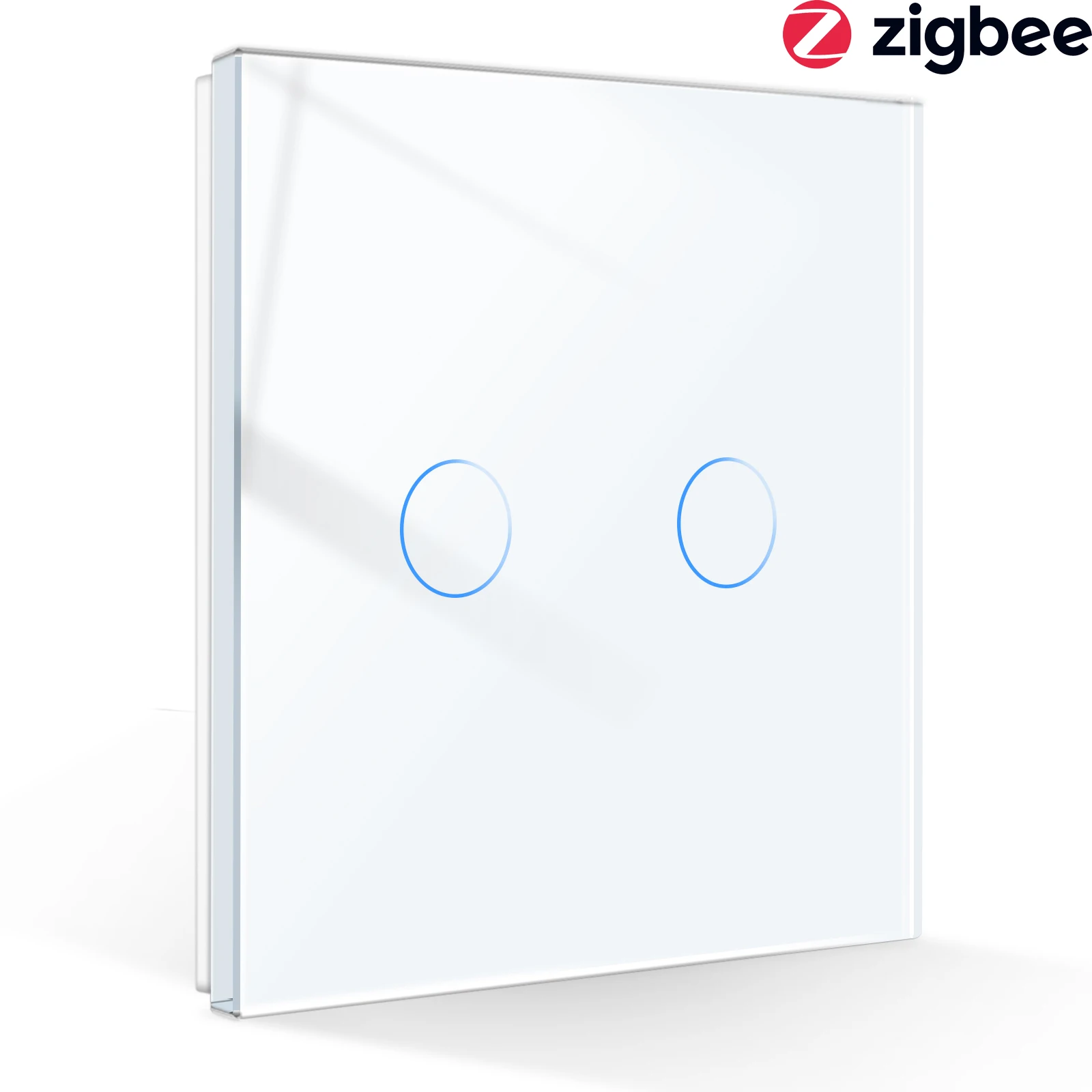 1/2/3 Gang Zigbee Smart Light Switch with Neutral Voice Control Wireless Wall Switch Work with Alexa Google Home Tuya Samrt Home