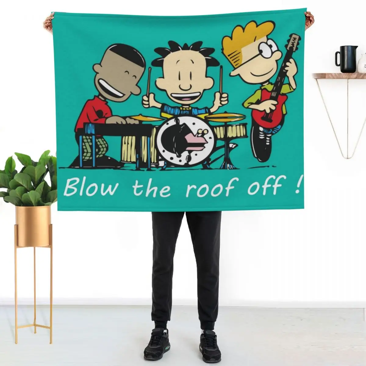 big nate rocking Throw Blanket Warm Comfortable Blanket for Office Napping