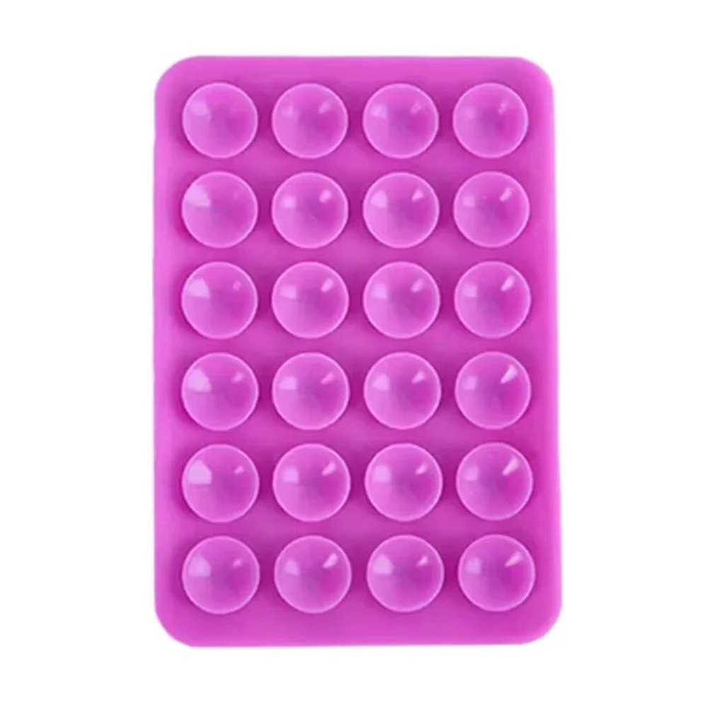 10PCS Silicone Mobile Phone Fixing Suction Cup Double Sided Fixed Pad Car Mounted Bracket Case Universal Anti Slip Suction Cup